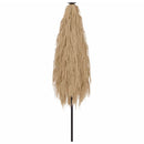 vidaXL barna kerti napernyő acél rúddal 388 x 388 x 248 cm