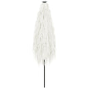 vidaXL fehér kerti napernyő acél rúddal 388 x 388 x 248 cm