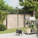 vidaXL fekete acél sátorkályha kéménnyel és összecsukható lábakkal