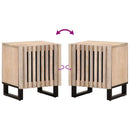 vidaXL 2 db fehérített tömör mangófa éjjeliszekrény 40 x 34 x 46 cm