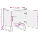 vidaXL tömör újrahasznosított fa éjjeliszekrény 40 x 34 x 46 cm