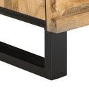 vidaXL tömör nyers mangófa éjjeliszekrény 40 x 34 x 46 cm