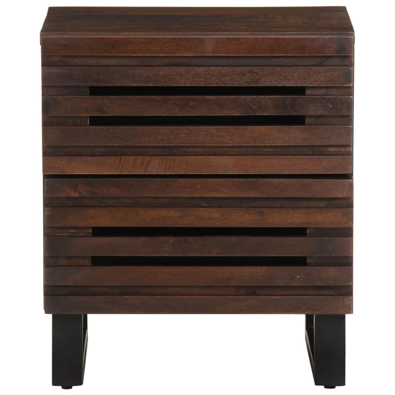 vidaXL tömör mangófa éjjeliszekrény 40 x 34 x 46 cm