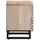 vidaXL 2 db fehérített tömör mangófa éjjeliszekrény 40 x 34 x 46 cm
