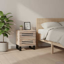 vidaXL 2 db fehérített tömör mangófa éjjeliszekrény 40 x 34 x 46 cm