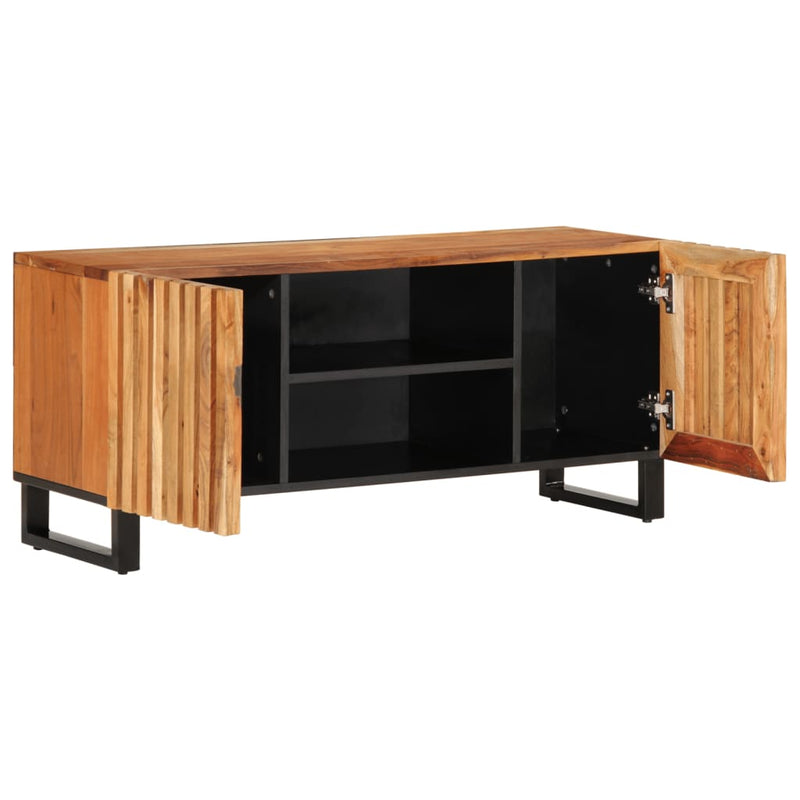 vidaXL tömör akácfa TV-szekrény 105 x 34 x 46 cm