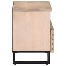 vidaXL fehér tömör mangófa TV-szekrény 70 x 34 x 46 cm