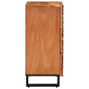 vidaXL tömör akácfa tálalószekrény 60 x 34 x 75 cm