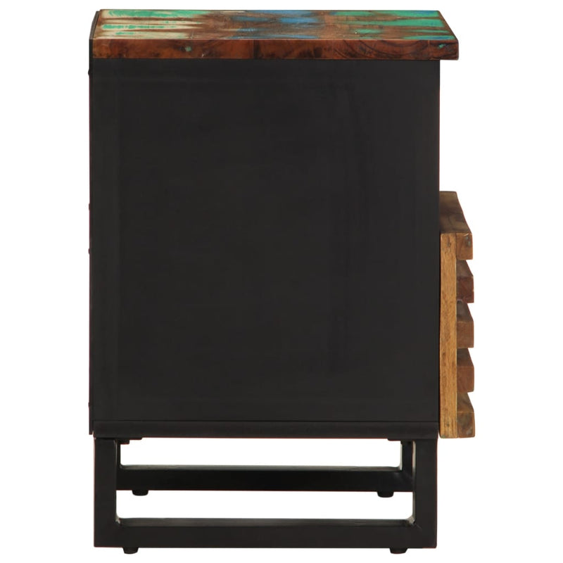 vidaXL tömör újrahasznosított fa éjjeliszekrény 40 x 34 x 46 cm