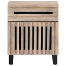 vidaXL fehér tömör mangófa éjjeliszekrény 50 x 34 x 60 cm