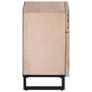 vidaXL fehér tömör mangófa éjjeliszekrény 50 x 34 x 60 cm