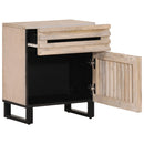 vidaXL fehér tömör mangófa éjjeliszekrény 50 x 34 x 60 cm