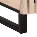 vidaXL fehér tömör mangófa éjjeliszekrény 50 x 34 x 60 cm