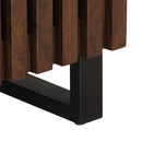 vidaXL barna tömör mangófa TV-szekrény 100 x 34 x 46 cm