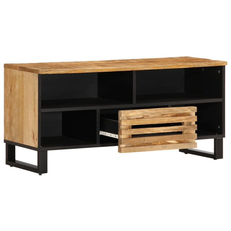 vidaXL tömör nyers mangófa TV-szekrény 100 x 34 x 46 cm
