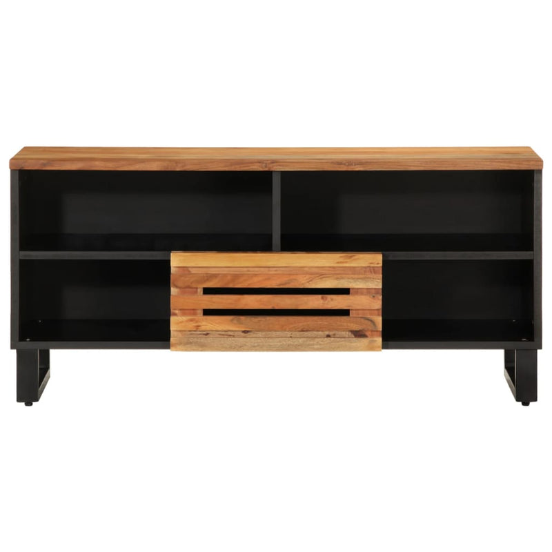 vidaXL tömör akácfa TV-szekrény 100 x 34 x 46 cm