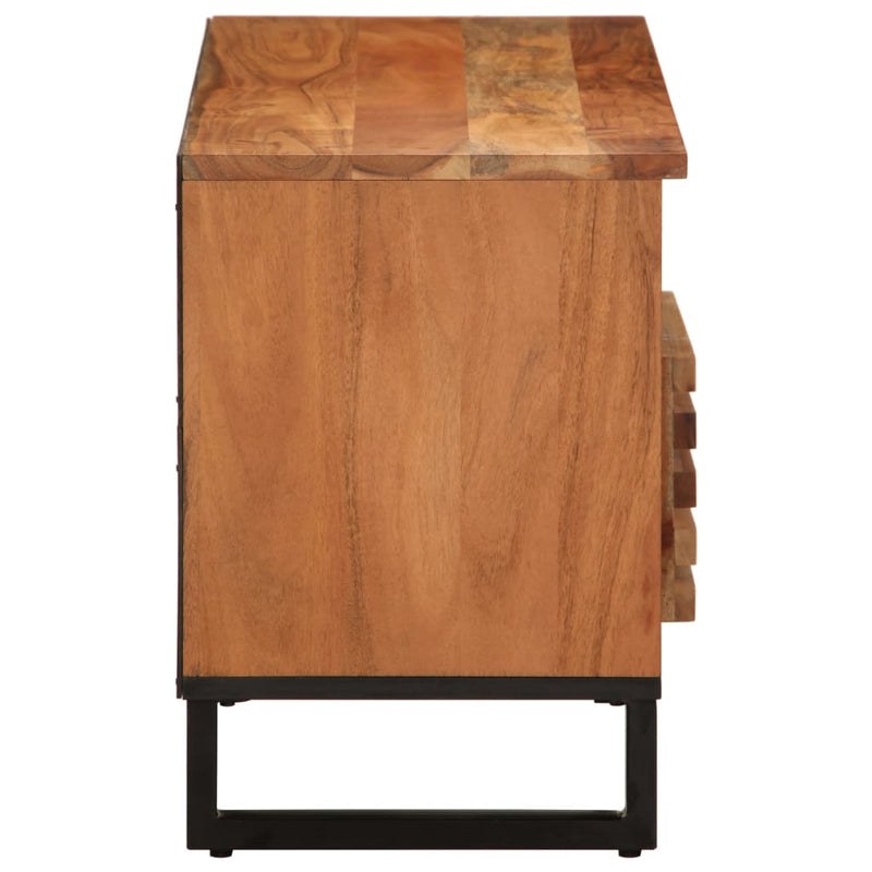 vidaXL tömör akácfa TV-szekrény 100 x 34 x 46 cm