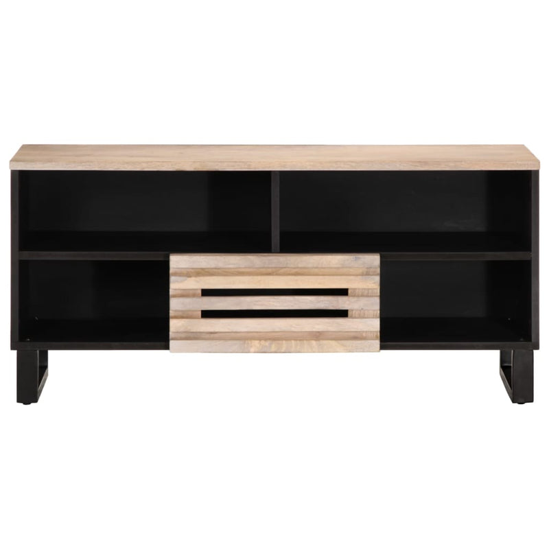 vidaXL tömör mangófa TV-szekrény 100 x 34 x 46 cm