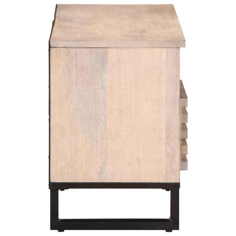 vidaXL tömör mangófa TV-szekrény 100 x 34 x 46 cm