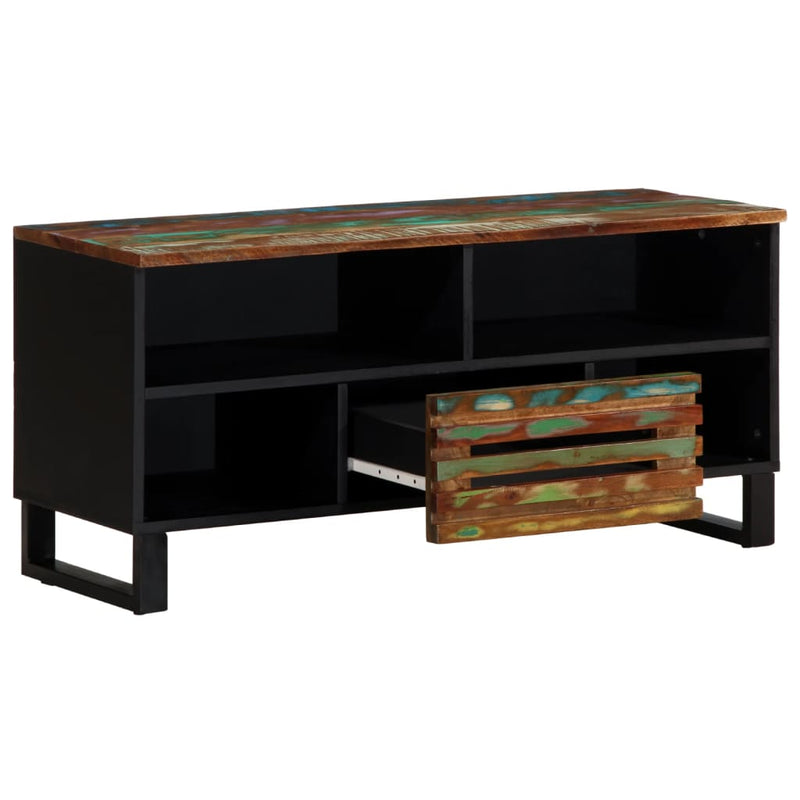 vidaXL tömör akácfa TV-szekrény 100 x 34 x 46 cm