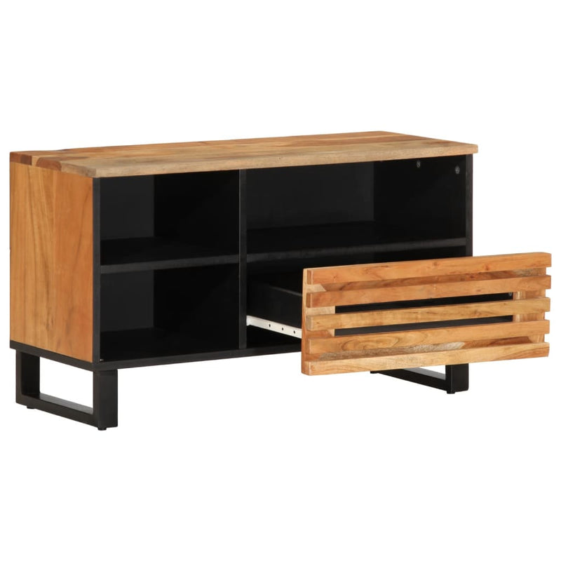 vidaXL tömör akácfa TV-szekrény 80 x 34 x 46 cm