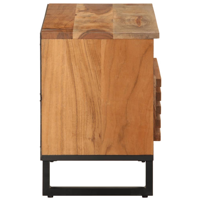 vidaXL tömör akácfa TV-szekrény 80 x 34 x 46 cm
