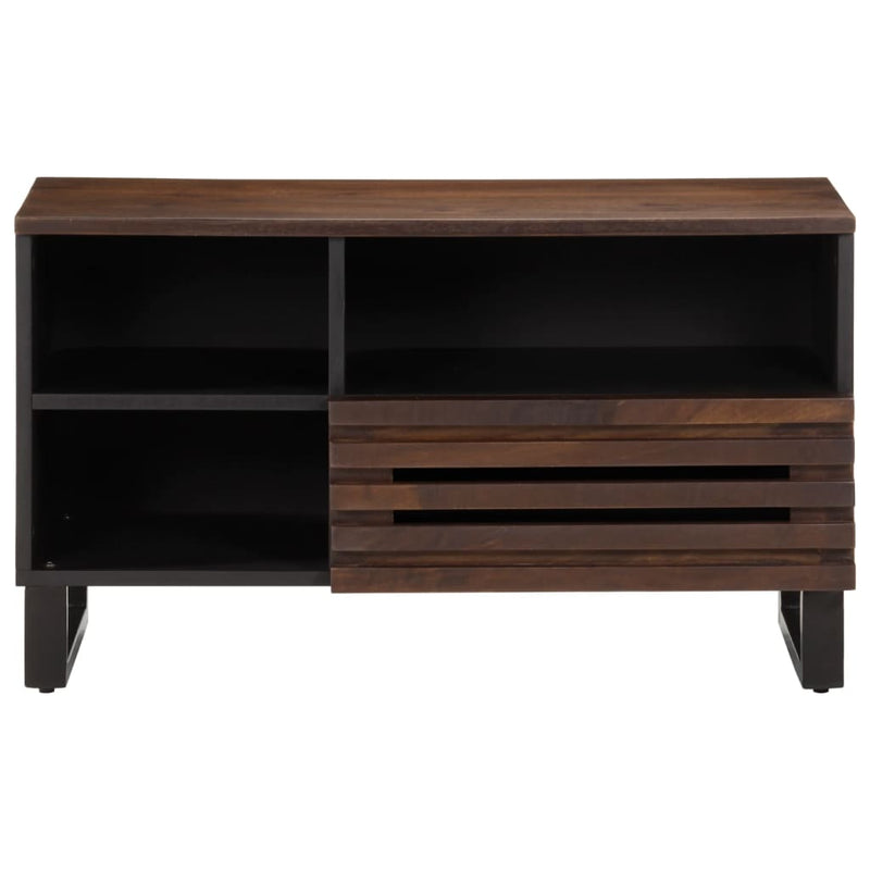vidaXL barna tömör mangófa TV-szekrény 80 x 34 x 46 cm