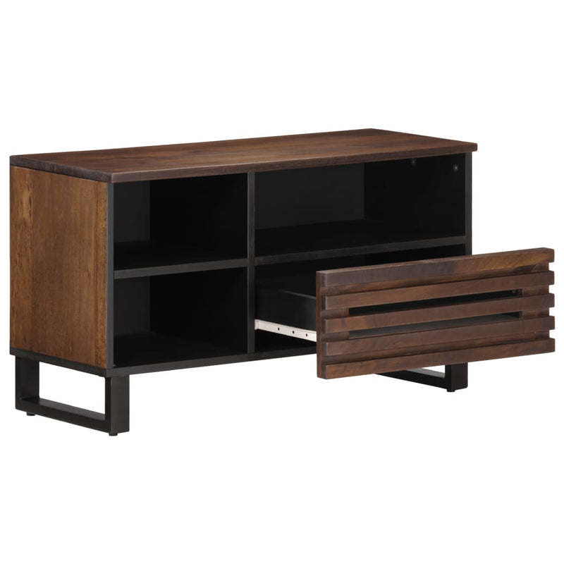 vidaXL barna tömör mangófa TV-szekrény 80 x 34 x 46 cm