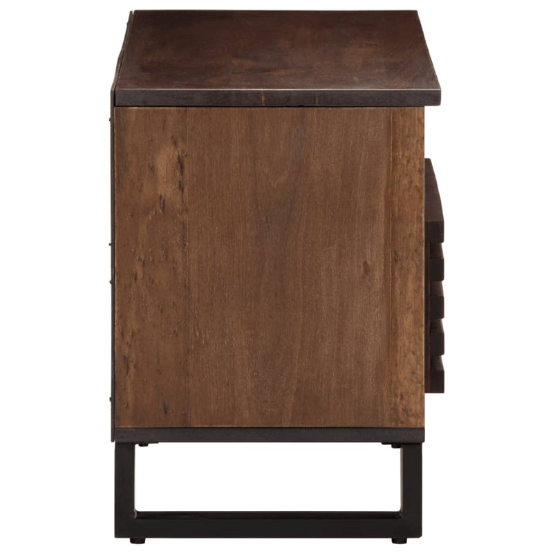 vidaXL barna tömör mangófa TV-szekrény 80 x 34 x 46 cm