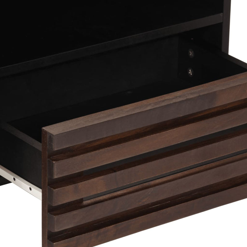 vidaXL barna tömör mangófa TV-szekrény 80 x 34 x 46 cm
