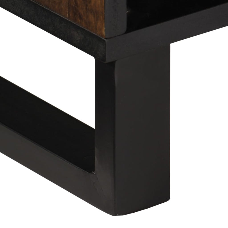 vidaXL barna tömör mangófa TV-szekrény 80 x 34 x 46 cm
