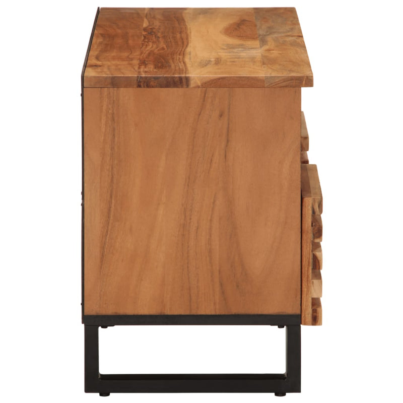 vidaXL tömör akácfa TV-szekrény 100 x 34 x 46 cm