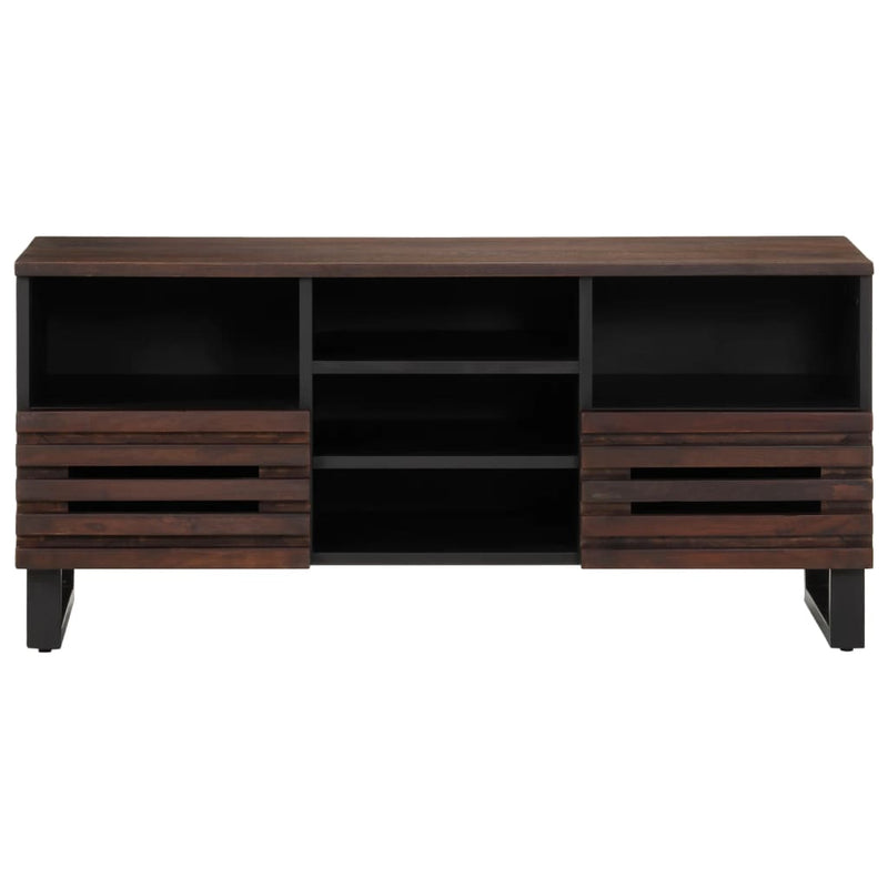 vidaXL barna tömör mangófa TV-szekrény 100 x 34 x 46 cm