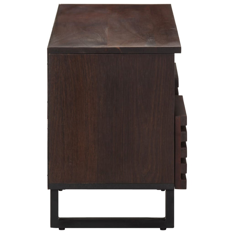 vidaXL barna tömör mangófa TV-szekrény 100 x 34 x 46 cm