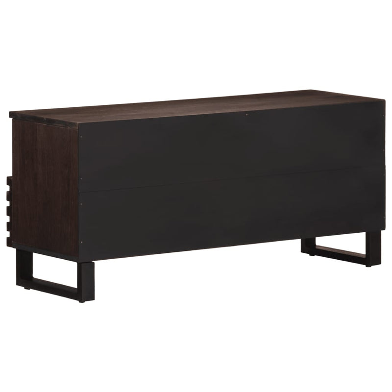 vidaXL barna tömör mangófa TV-szekrény 100 x 34 x 46 cm