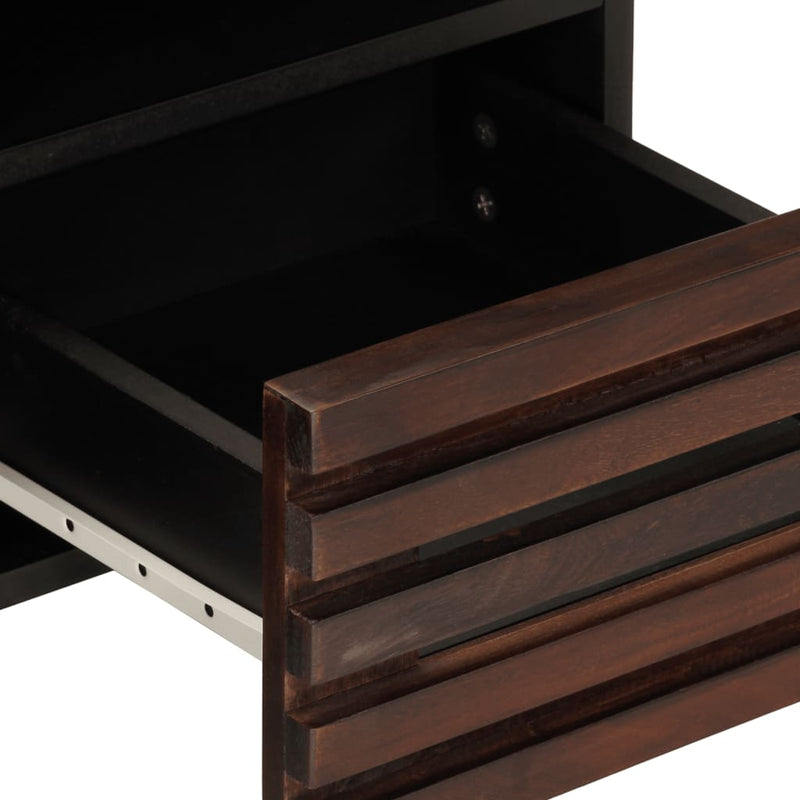 vidaXL barna tömör mangófa TV-szekrény 100 x 34 x 46 cm