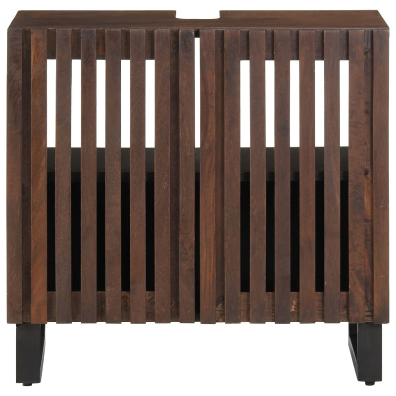 vidaXL tömör mangófa fürdőszobai mosdószekrény 62 x 34 x 58 cm