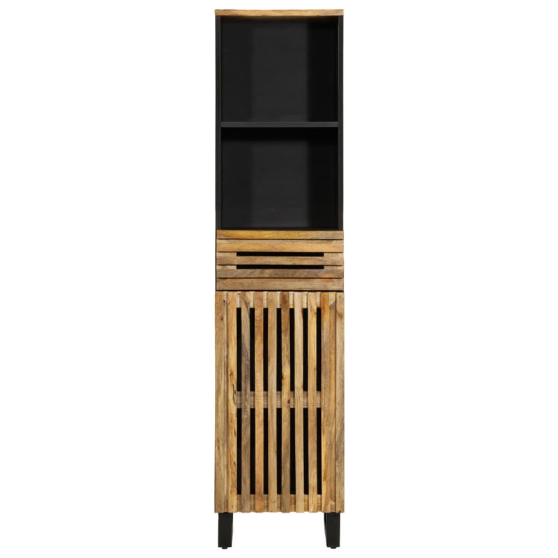 vidaXL tömör nyers mangófa tálalószekrény 38 x 34 x 160 cm