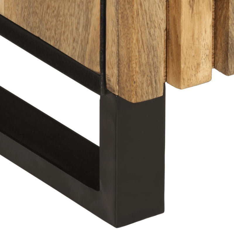 vidaXL tömör nyers mangófa tálalószekrény 38 x 34 x 160 cm