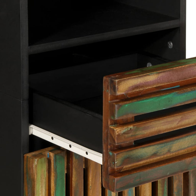 vidaXL tömör akácfa tálalószekrény 38 x 34 x 160 cm