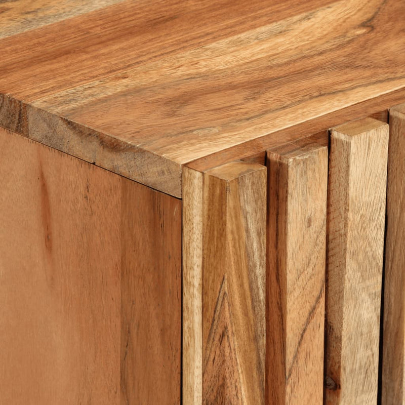 vidaXL tömör akácfa tálalószekrény 60 x 34 x 75 cm