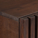 vidaXL barna tömör mangófa tálalószekrény 60 x 34 x 75 cm