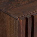 vidaXL barna tömör mangófa tálalószekrény 90 x 34 x 75 cm