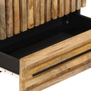 vidaXL tömör nyers mangófa magasszekrény 60 x 34 x 100 cm