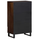 vidaXL barna tömör mangófa magasszekrény 60 x 34 x 100 cm