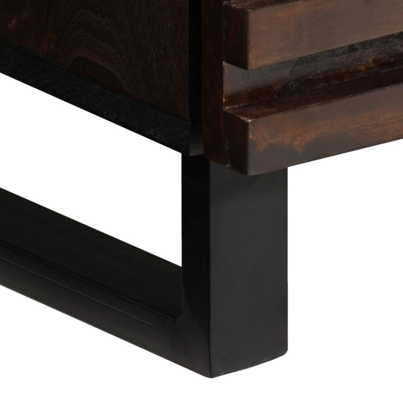 vidaXL barna tömör mangófa magasszekrény 60 x 34 x 100 cm