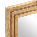 vidaXL tömör nyers mangófa és üveg fürdőszobatükör 50 x 70 cm