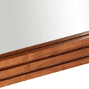 vidaXL tömör akácfa és üveg fürdőszobatükör 50 x 70 cm