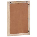 vidaXL tömör mangófa és üveg fürdőszobatükör 50 x 70 cm