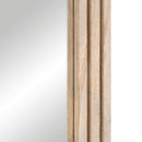 vidaXL tömör mangófa és üveg fürdőszobatükör 50 x 70 cm